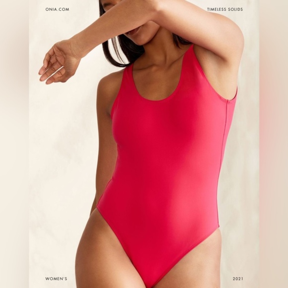 Onia Kelly One Piece‎ Swimsuit in Red